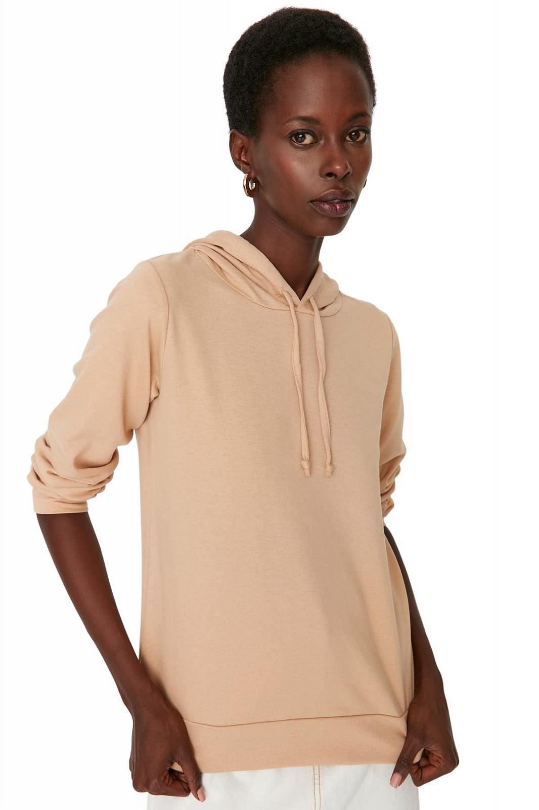 Толстовка TRENDYOL Plain Hooded, фото №3 Толстовка TRENDYOL Plain Hooded, фото №3