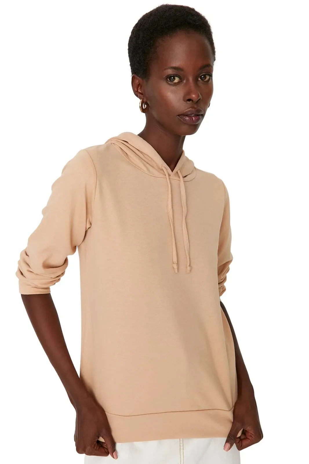 Толстовка TRENDYOL Plain Hooded, фото №3