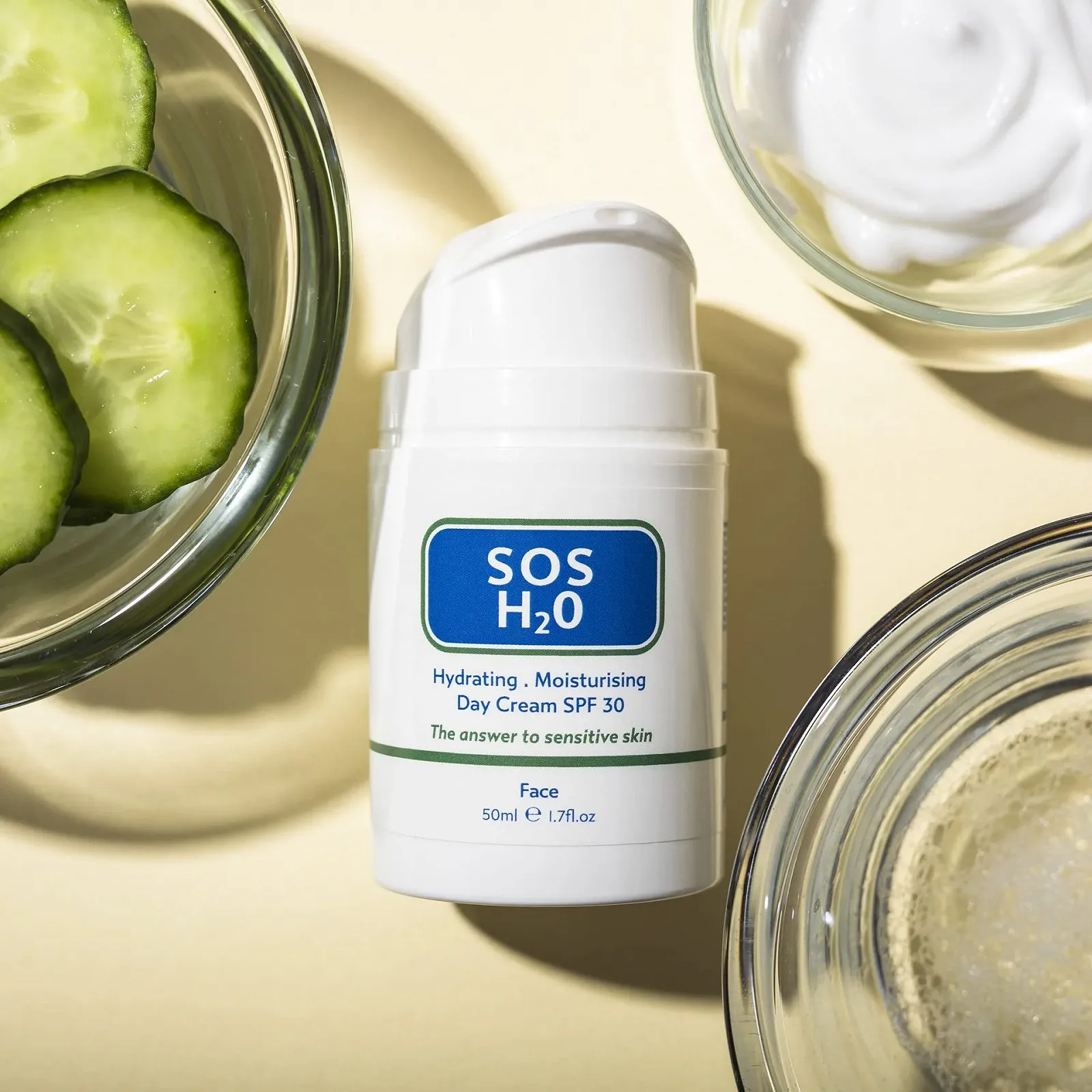Денний крем SOS H20 SPF 30 50 мл, фото №5 Денний крем SOS H20 SPF 30 50 мл, фото №5
