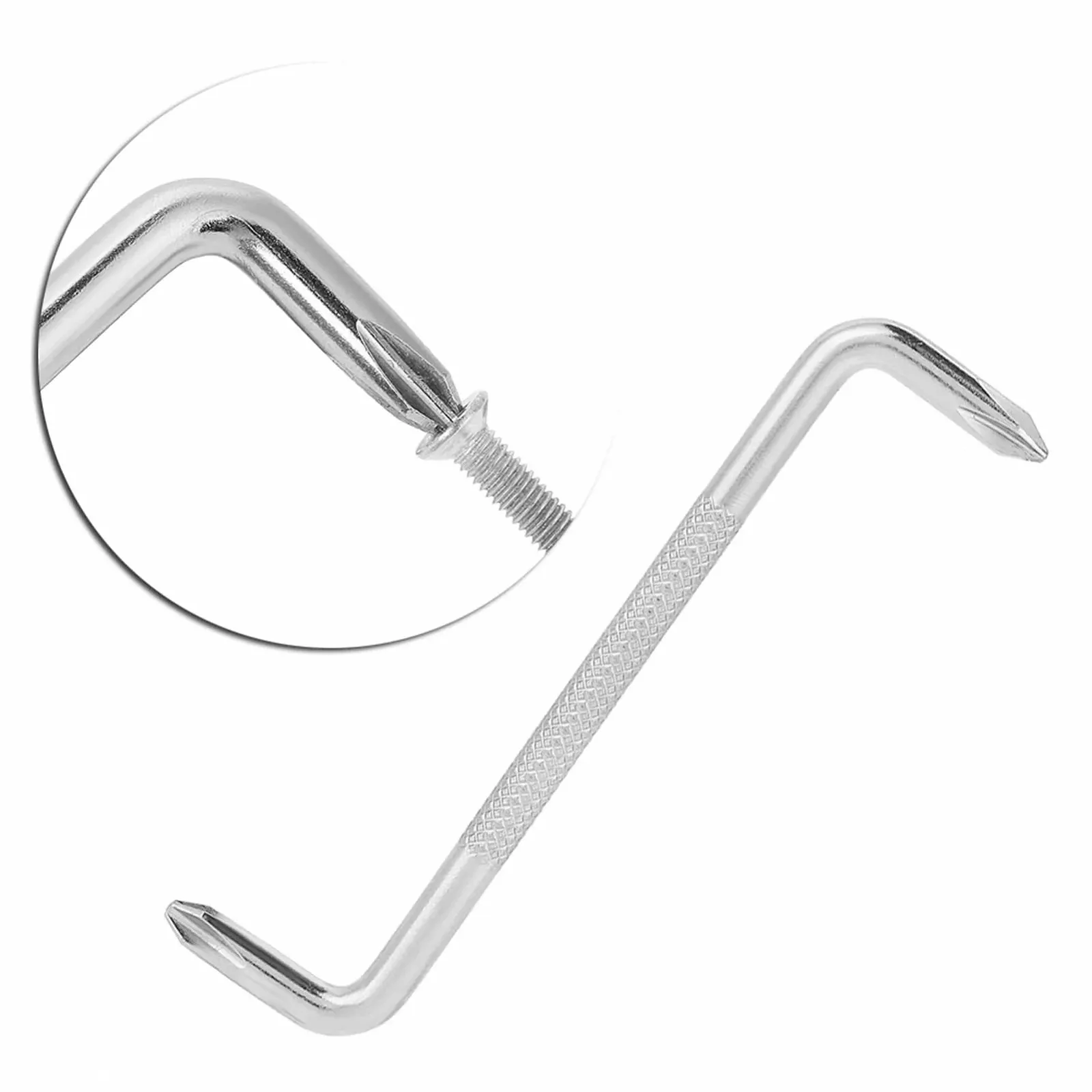 Отводная отвертка Pro 90 градусов из трех частей Рукоятка прямая Угловая, фото №6