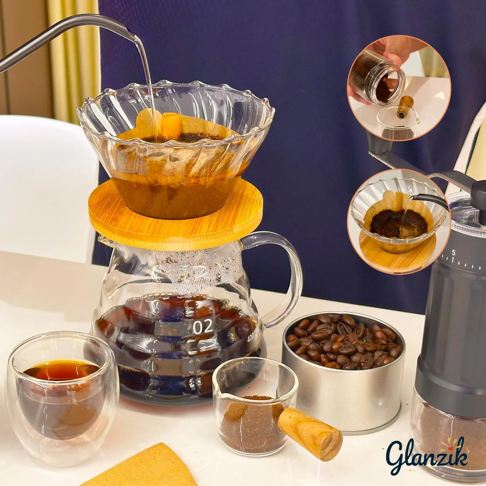 Набір для приготування кави методом Pour-Over, 13 предметів, фото №3