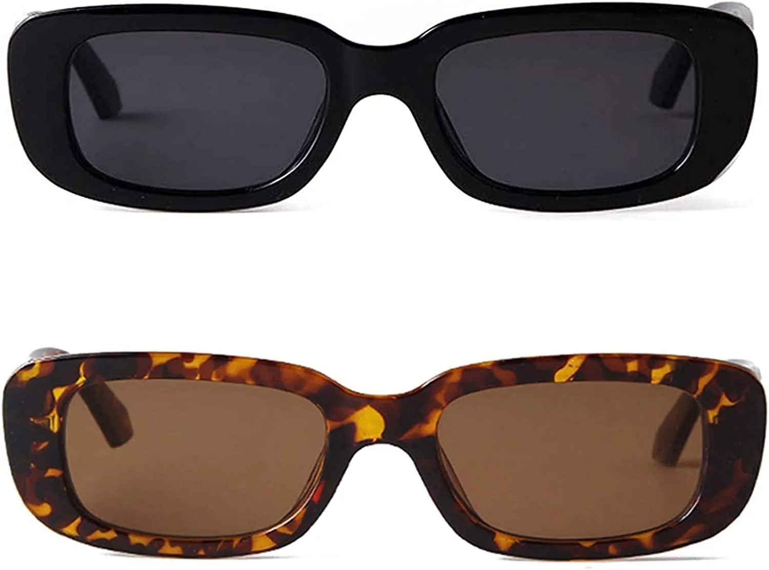 Сонцезахисні окуляри (2 шт.) Вінтаж Ретро Дзеркальні UV400 Захист, фото №2