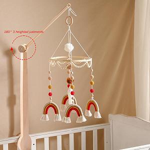 Держатель Baobiutin Crib Mobile Arm 21 Mobile Holder для детских кроваток регулируемый деревянный держатель synthetic.ua - Фото 1