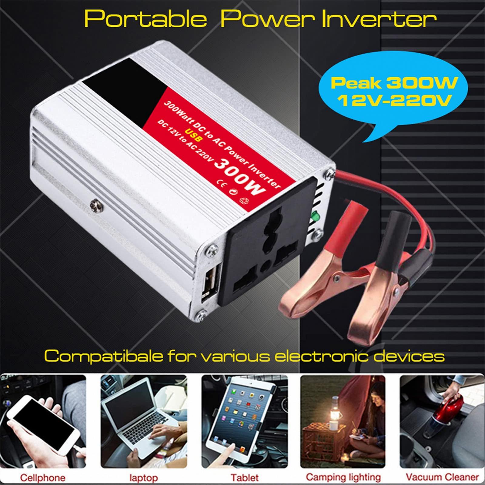 Инвертор Alomejor 300W DC 12V до AC 220V, фото №4