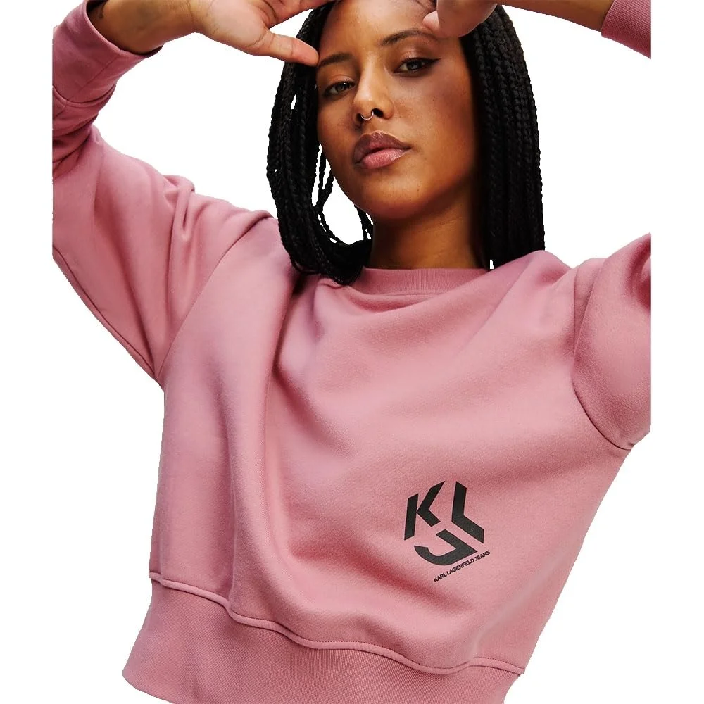 Жіночий світшот з логотипом-монограмою Karl Lagerfeld Jeans Regular Fit, фото №4