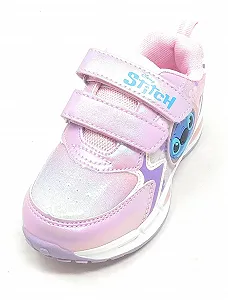 Кроссовки Stitch D6020149S Детские Розовые и Фиолетовые на Двойной Молнии с Нескользящей Подошвой synthetic.ua - Фото 1