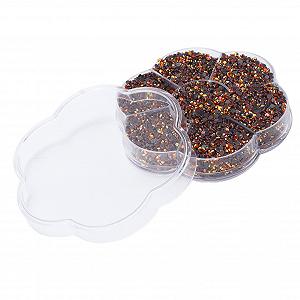 Стразы для ногтей Emoshayoga 14400 шт., плоские, радужные, круглые бусины, прочные, для маникюра и макияжа, семь цветов Kumquat AB - Фото 1