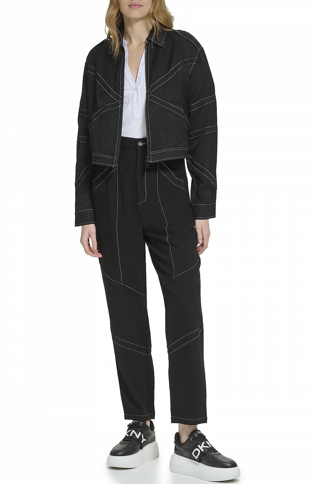 Жіноча куртка DKNY з довгими рукавами Crinkle Dressing, фото №1
