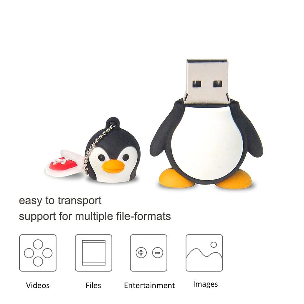 USB-флеш-накопичувач BORLTER CLAMP 64GB Пінгвін, фото №3 USB-флеш-накопичувач BORLTER CLAMP 64GB Пінгвін, фото №3