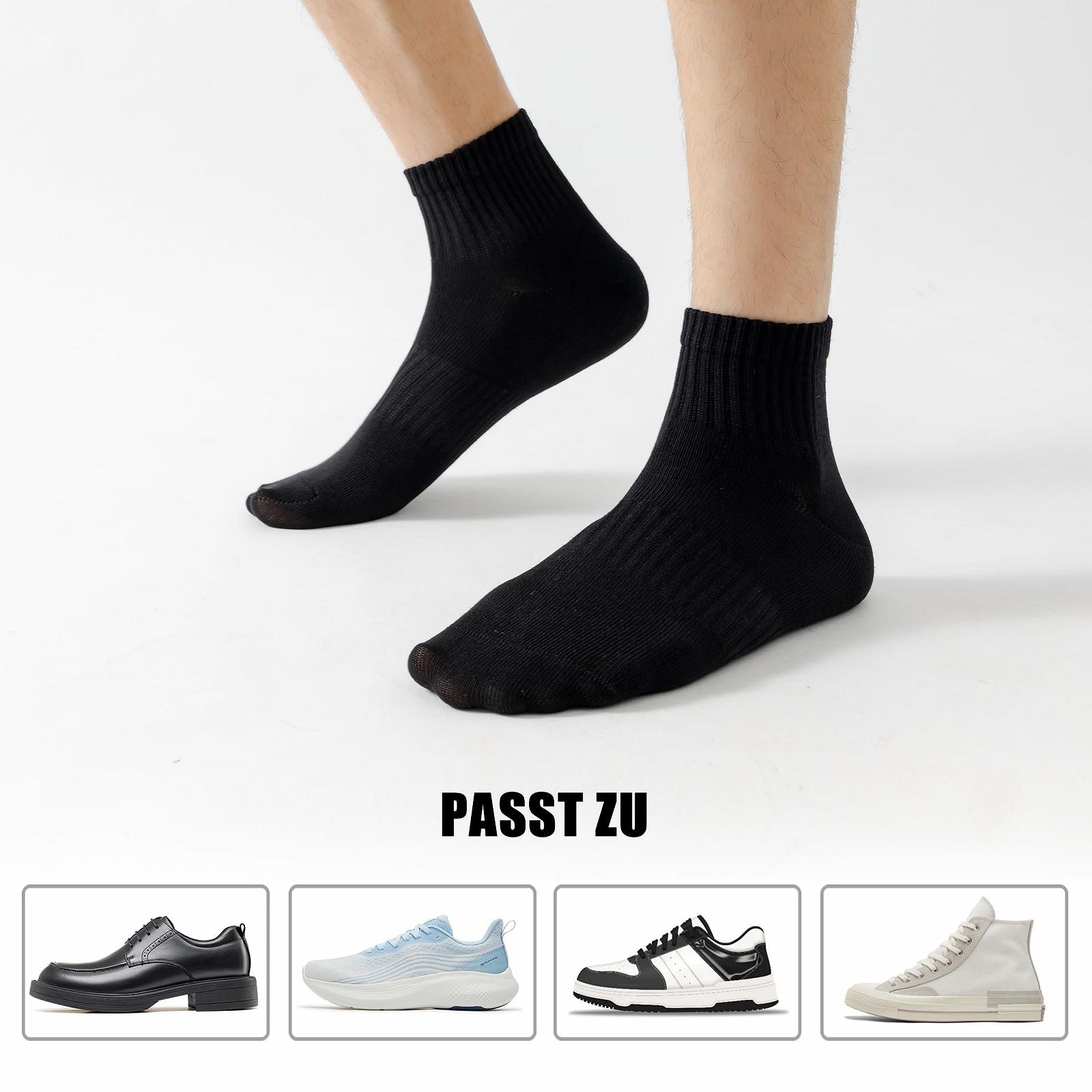 Носки для бега Женские/Мужские Тренировочные Носки 12 пар Хлопковые Дышащие Носки до щиколотки, фото №5