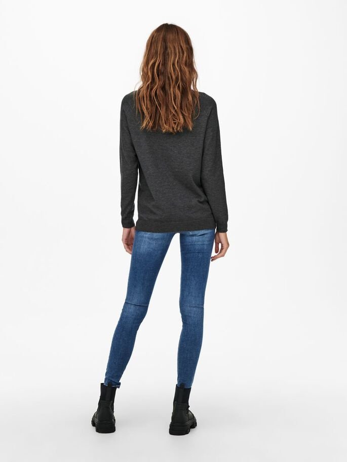 Пуловер ONLYOUNGER L/S PULLOVER KNT 15238340-Dark Grey Melange ONLY Темно-сірий XS, фото №2