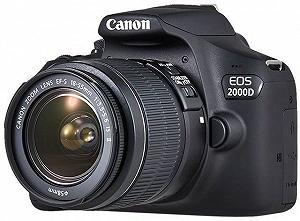 Зеркальный фотоаппарат Canon EOS 2000D (Rebel T7) 25Мп / CMOS / Full HD 30fps / 3Х зум / Wi-Fi / Bluetooth / NFC / Черный + объектив Canon EF-S 18–55 мм f/3.5–5.6 III - Фото 1