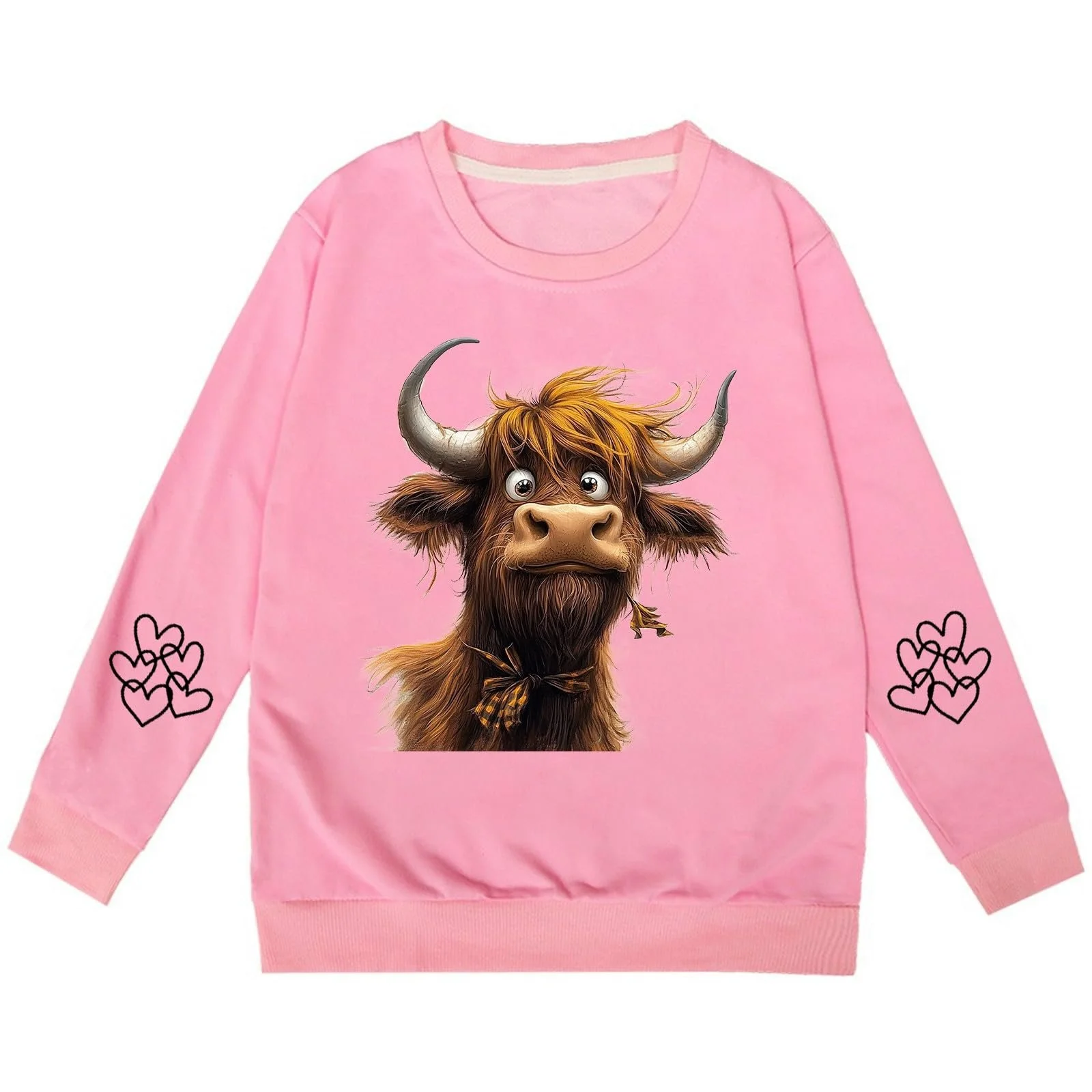 Детский пуловер Cattle с длинными рукавами и круглым вырезом горловины для детей, фото №1