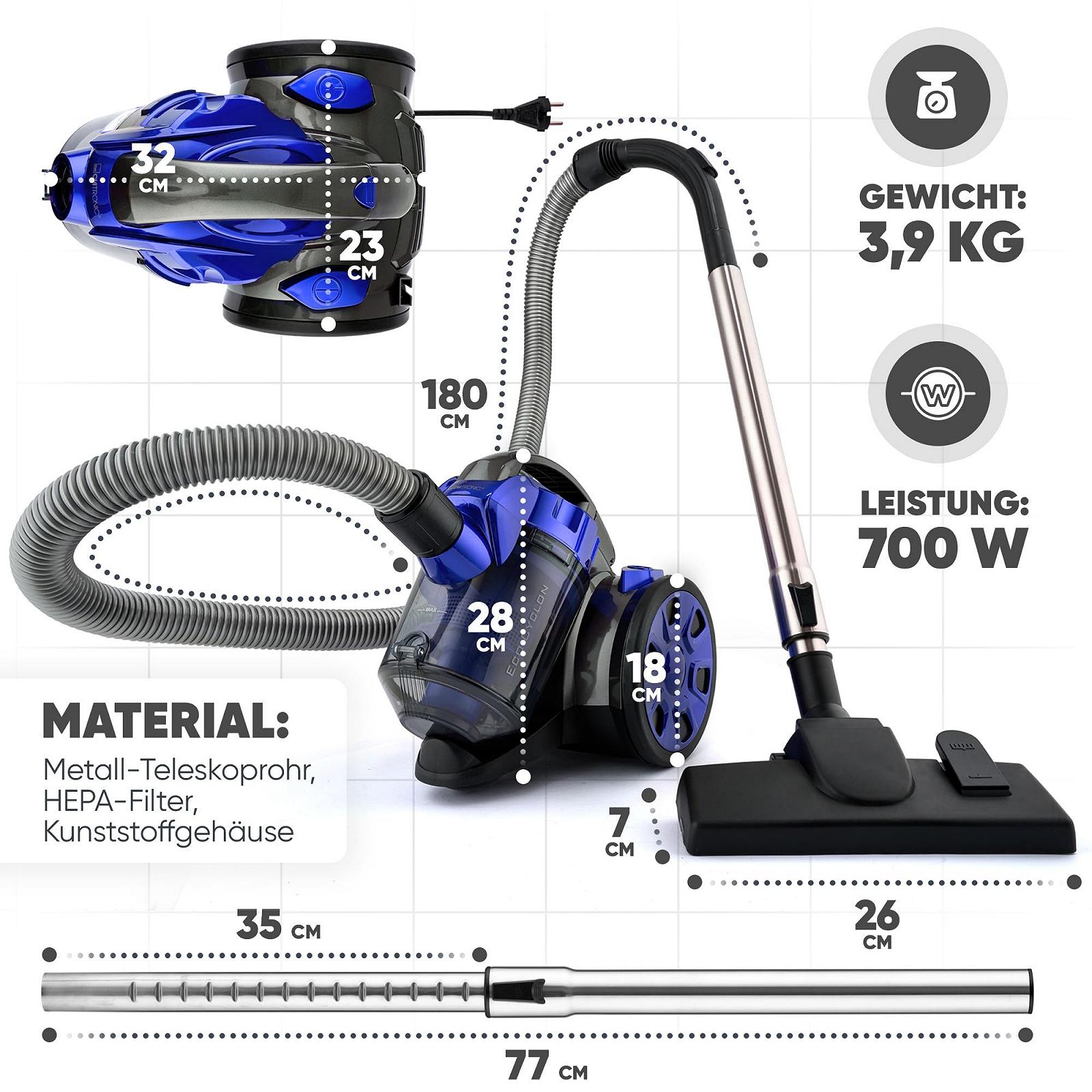 Пилосос Clatronic A BS 1308 700 Вт синій, фото №7 Пилосос Clatronic A BS 1308 700 Вт синій, фото №7