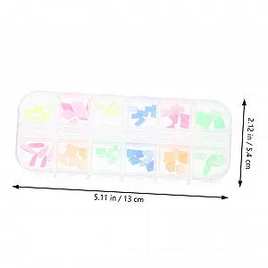 Стрази для нігтів FRCOLOR Набір для DIY Різнокольорові скляні штучні synthetic.ua - Фото 1