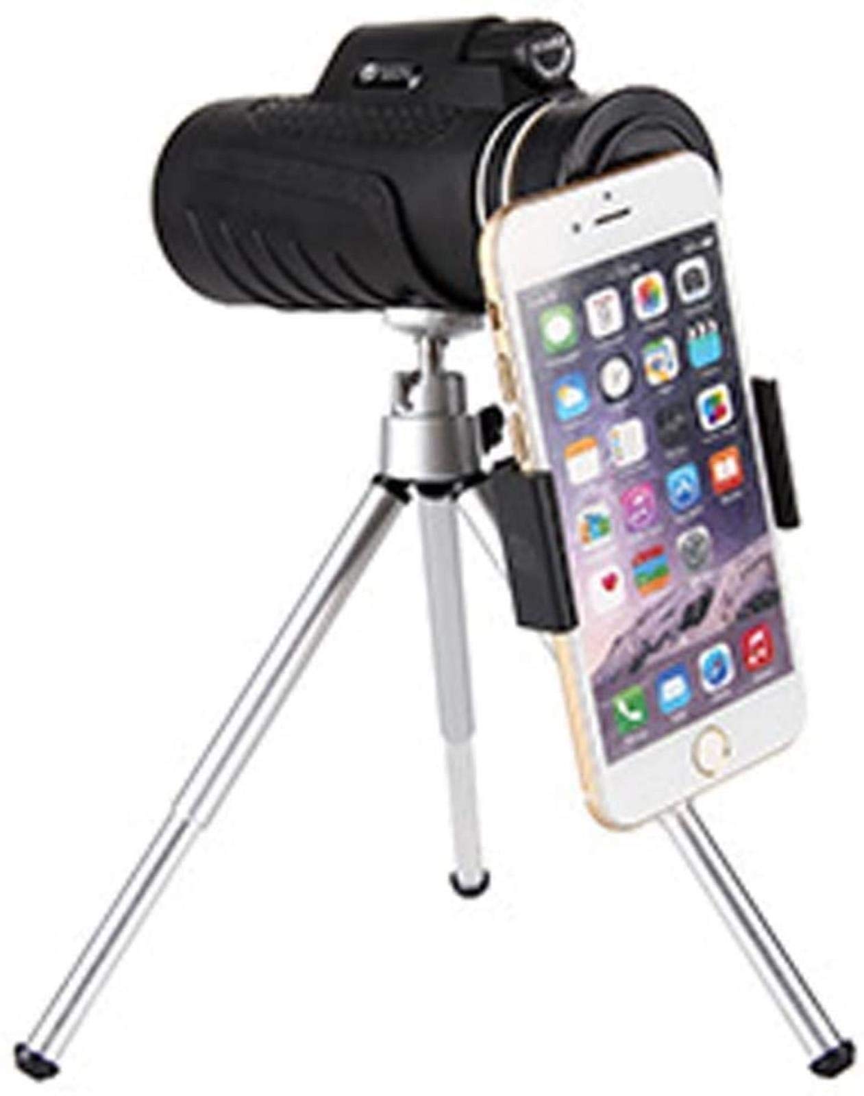 Монокуляр Телескоп Повністю багатошарове покриття + Кріплення для телефону + Штатив, фото №4