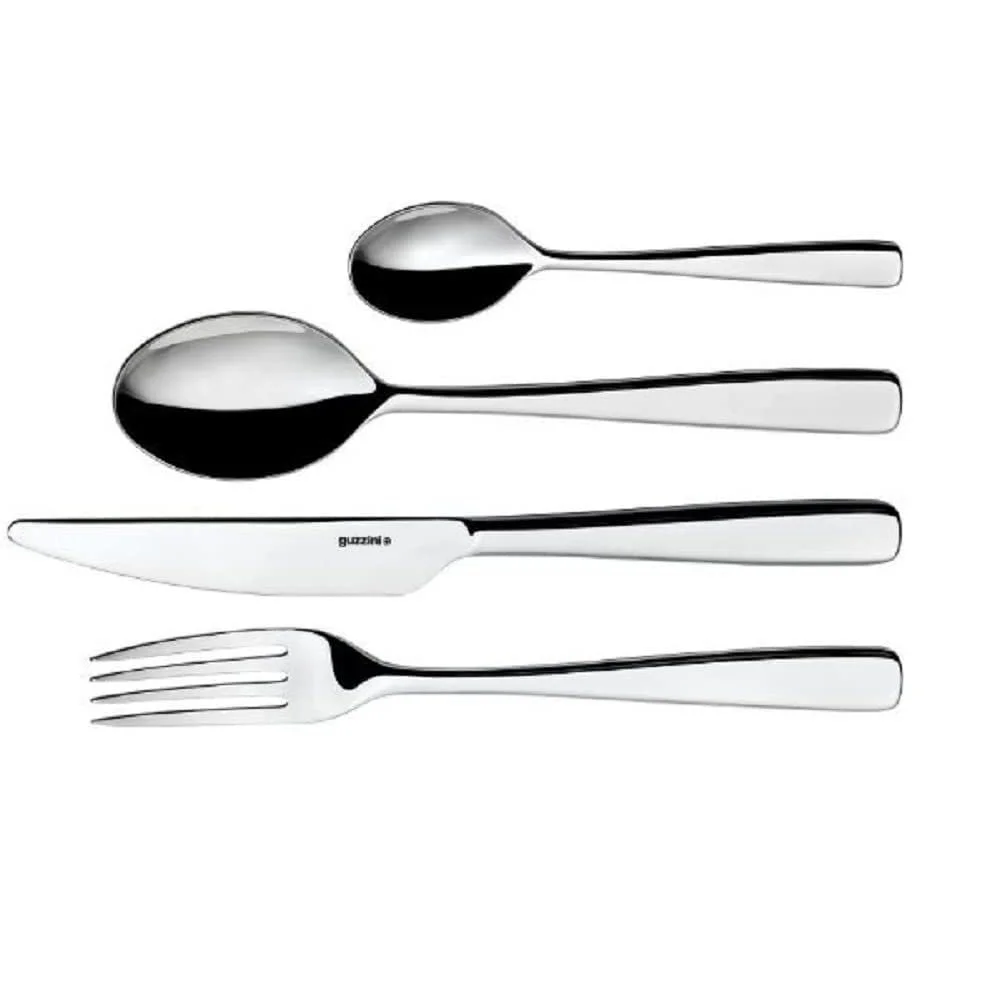 Набір столових приборів Guzzini Grace 29780063, 24 предмети, сріблястий, фото №3 Набір столових приборів Guzzini Grace 29780063, 24 предмети, сріблястий, фото №3