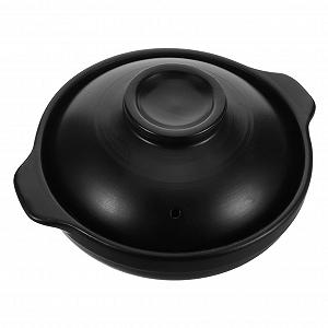 Кастрюля для запекания керамическая жаропрочная с крышкой большая для духовки и открытого огня - Фото 1