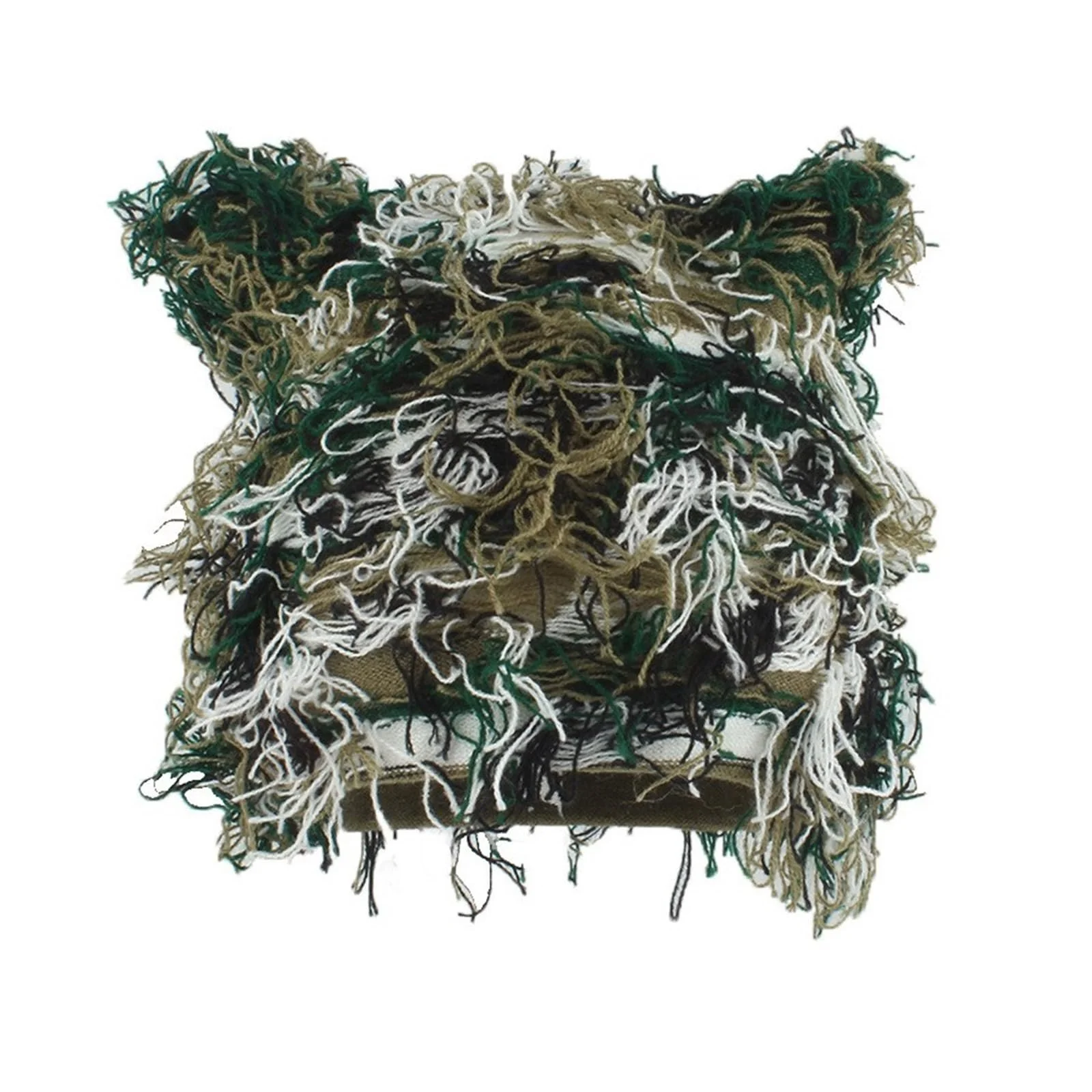 Хутряна шапка-вушанка Limtula з котячими вушками Вязана, фото №1