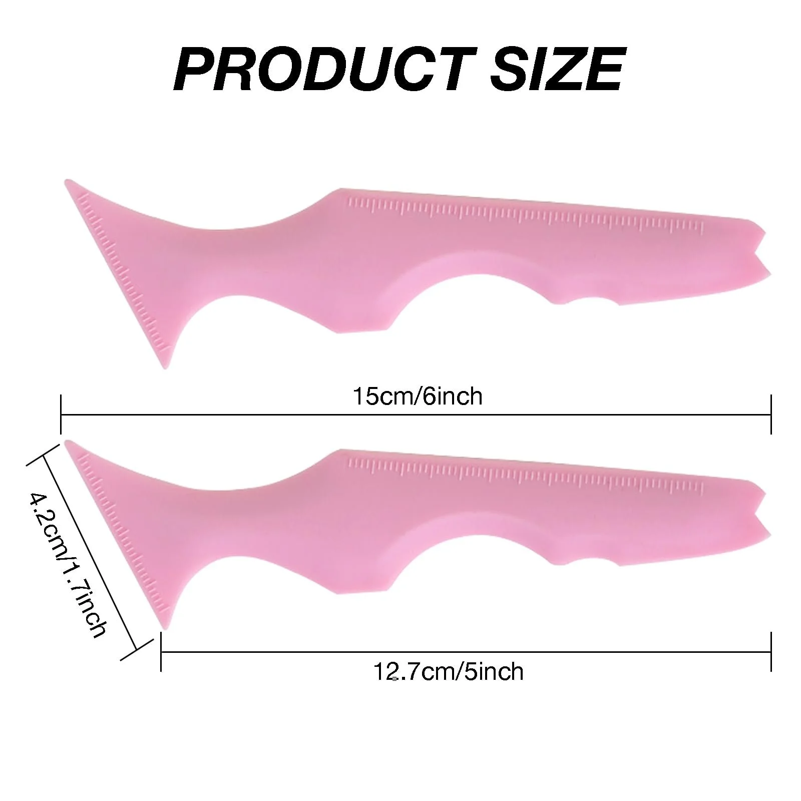 Трафареты для подводки SWYSGS из силикона 2 штуки Розовый, фото №2 Трафареты для подводки SWYSGS из силикона 2 штуки Розовый, фото №2