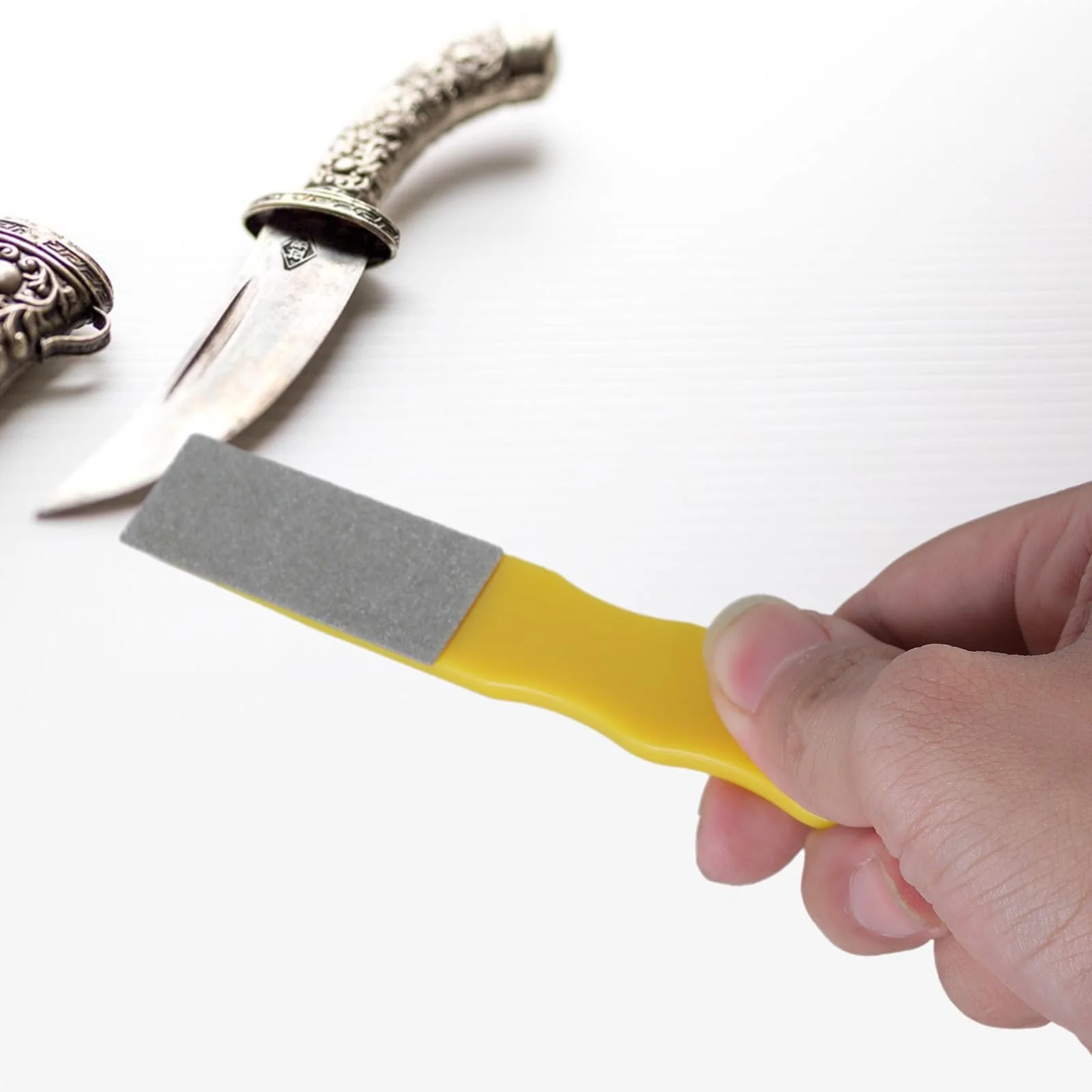 Точильний камінь ручний металевий для ножів та стамесок Professional Kitchen Sharpener, фото №2