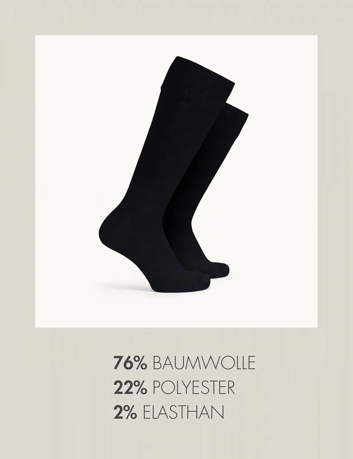 Гольфы Basic Treasure 4 пары для мужчин и женщин с комфортным поясом из хлопка, черные, фото №7