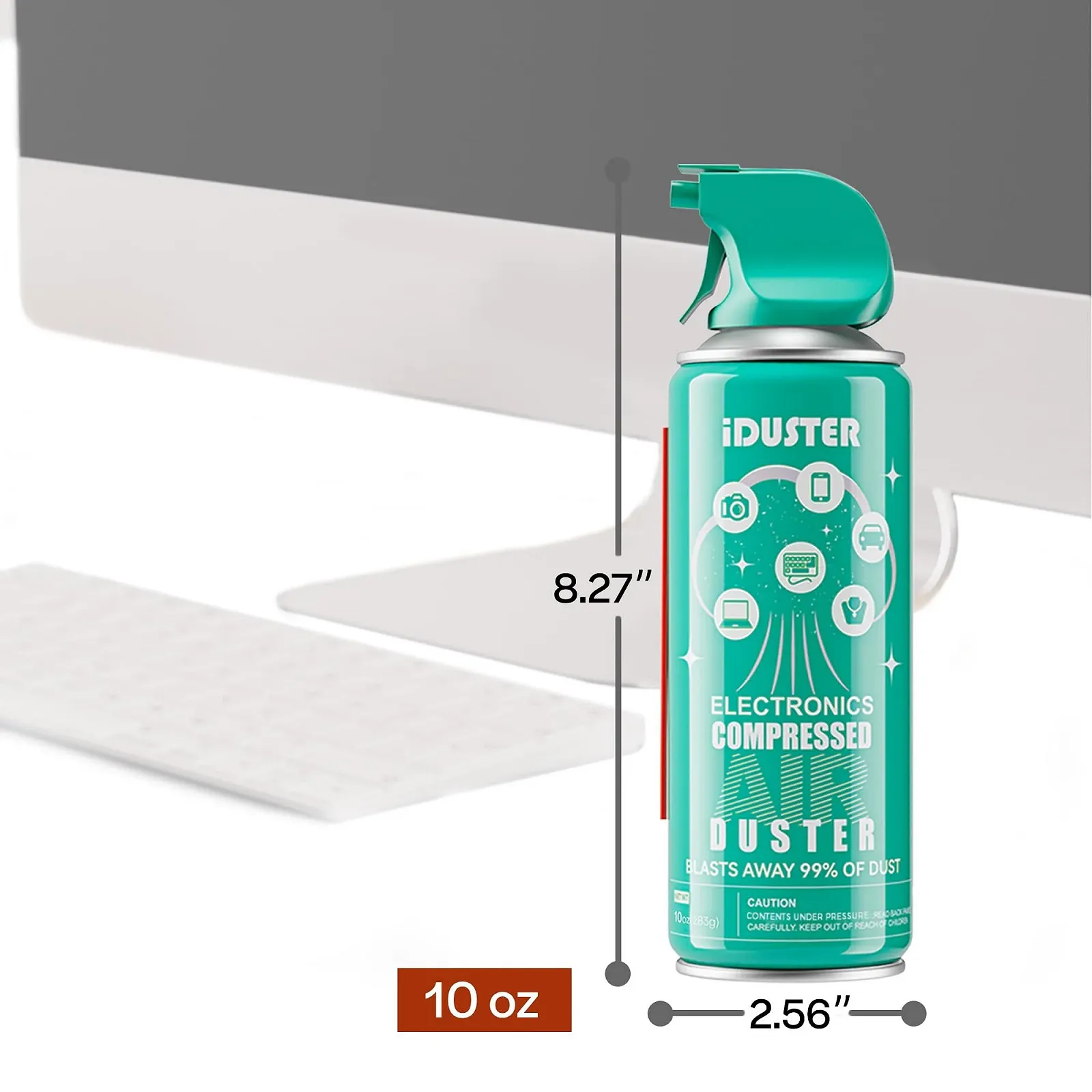 Стиснене повітря iDuster 3 штуки (10 унцій) для електроніки, фото №5 Стиснене повітря iDuster 3 штуки (10 унцій) для електроніки, фото №5