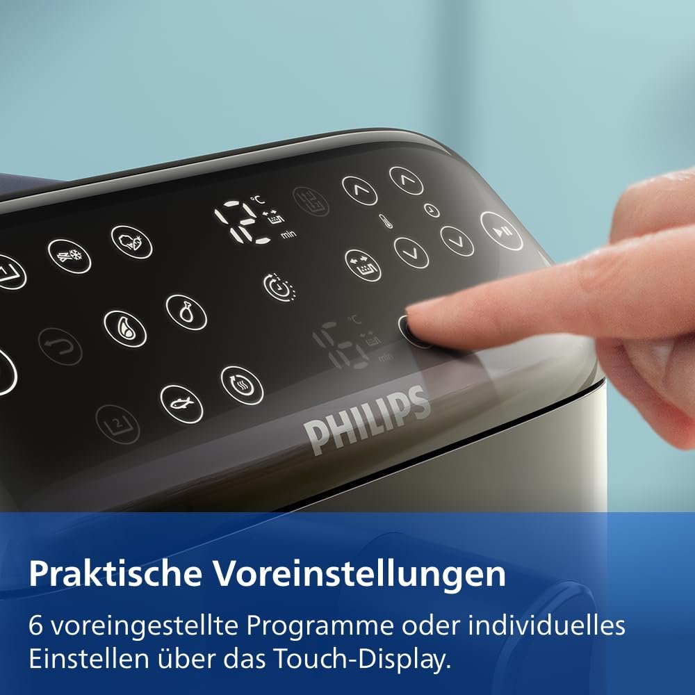Мультипіч Philips 4000 Series Stacked Dual Basket NA460/00 10 л RapidAir PFAS-Free, фото №11 Мультипіч Philips 4000 Series Stacked Dual Basket NA460/00 10 л RapidAir PFAS-Free, фото №11