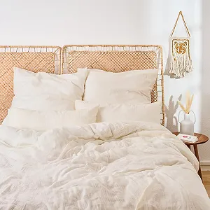 Постільна білизна Blumtal Муслін Бавовна Бежева 135 х 200 см 80 х 80 см - Фото 1