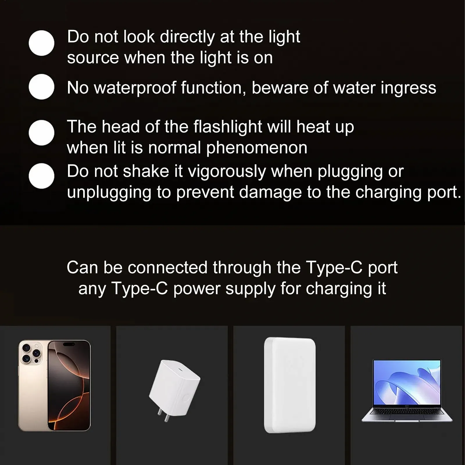 Светодиодный фонарик для активного отдыха Generisch, фонарик для кемпинга, водонепроницаемые фонари для рыбалки - ручной сверхяркий светодиодный фонарик для кемпинга - пешего туризма, водонепроницаемое устройство наружного освещения, фото №4