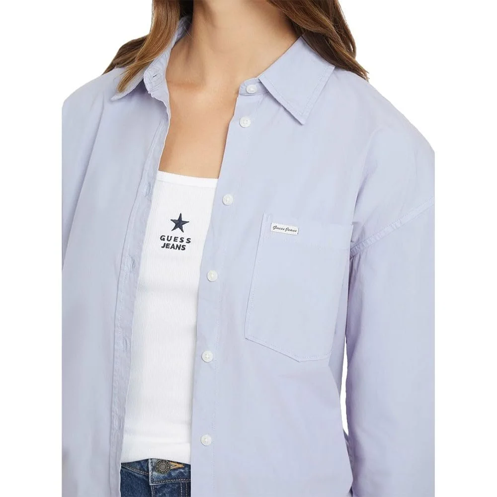Сорочка Guess з довгим рукавом Gj Pocket W4YH22WGCF1, Світло-блакитний, Small, фото №3 Сорочка Guess з довгим рукавом Gj Pocket W4YH22WGCF1, Світло-блакитний, Small, фото №3