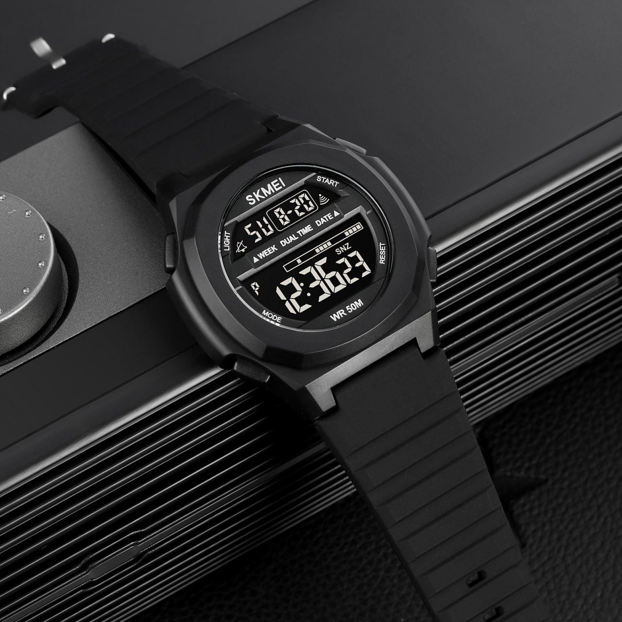 Годинник Skmei 1821BKBK All Black, фото №4