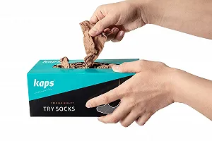 Гигиенические носки Kaps Sanitary, одноразовые, нейлон, 72 пары, один размер, плотность 20 ден synthetic.ua - Фото 1