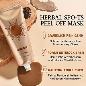 Маска для лица для осветления и удаления пятен - 2025 Peel-Off Face Mask - Herbal Spo-ts Peel Off Mask - Укрепляет, увлажняет, уменьшает поры и выравнивает тон кожи synthetic.ua - Фото 1