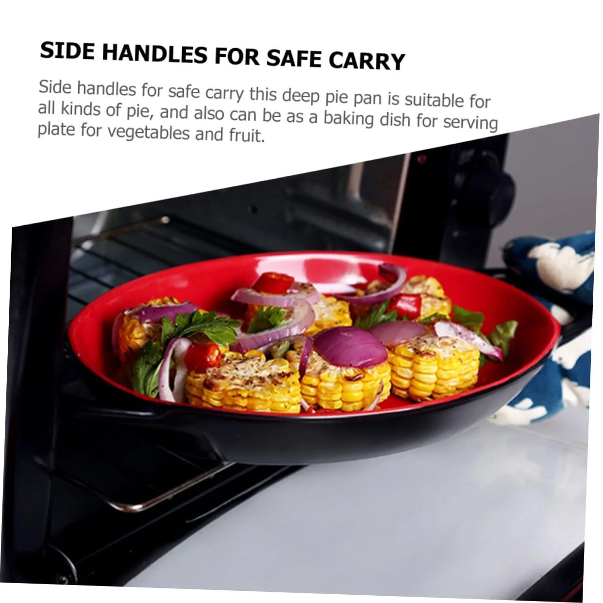 Форма для запікання керамічна VALICLUD з двома ручками, термостійка, фото №6