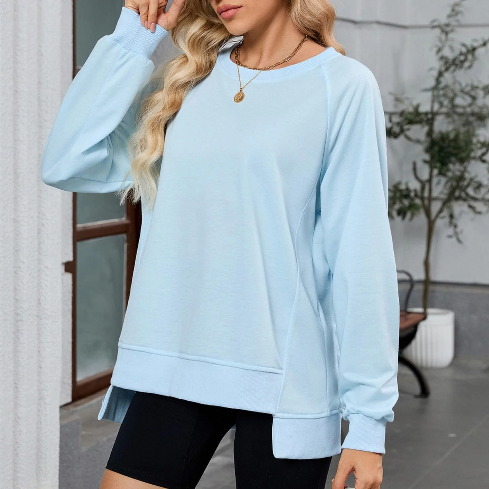 Жіночий Светр Мода Вільний крій Довгий рукав Без капюшона, фото №3 Жіночий Светр Мода Вільний крій Довгий рукав Без капюшона, фото №3