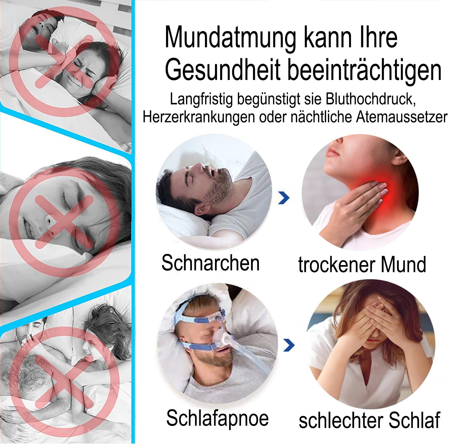 Пластир для рота для сну, для подолання дихання ротом, фото №2