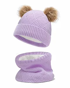 В'язана зимова дитяча шапка JFAN з помпоном, тепла лижна - Фото 1