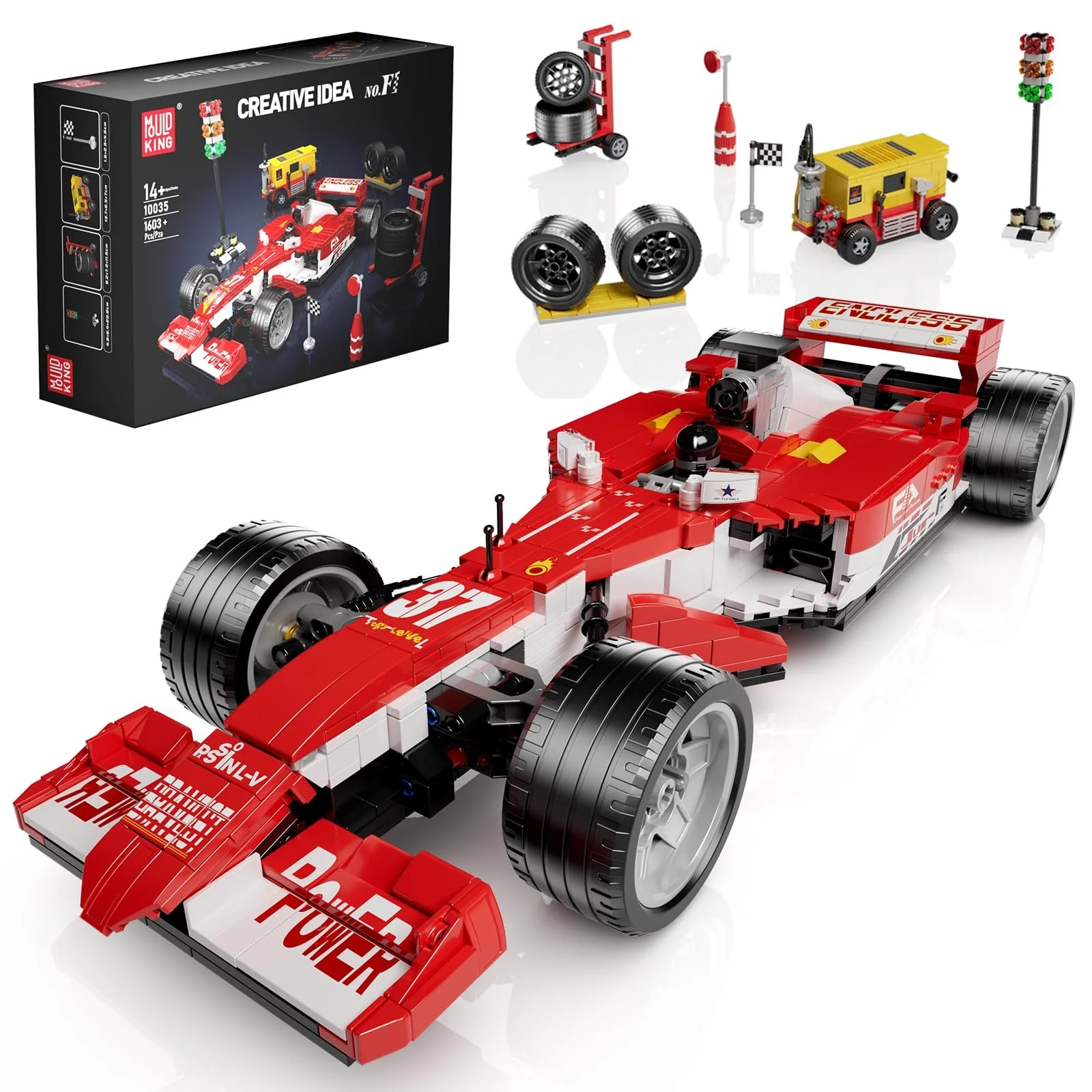Конструктор Mould King Formula Racing Car, Гоночный Автомобиль, 1603 детали, фото №1