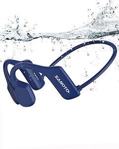 Наушники SANOTO Swimming Bluetooth 5.2 Bone Sound Наушники IP68 Подводные Наушники 8G MP3 Открытые Спортивные Наушники Чёрный - Фото 1