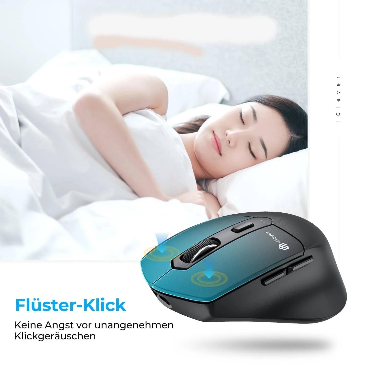 Мышь iClever MD360 Bluetooth, беспроводная, эргономичная, фото №7 Мышь iClever MD360 Bluetooth, беспроводная, эргономичная, фото №7