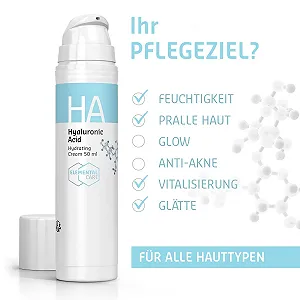 Крем для обличчя Elemental Care Hyaluronic Cream з гіалуроновою кислотою та трояндовою водою веганський 50 мл synthetic.ua - Фото 1