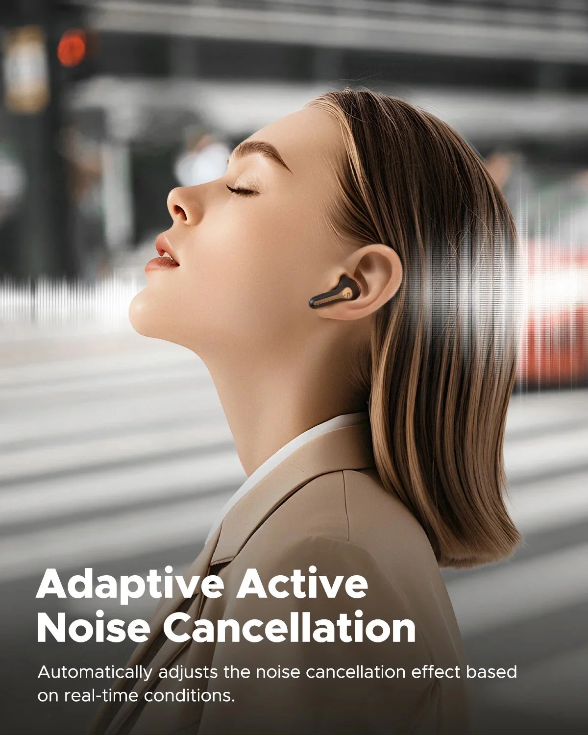 Безпровідні навушники SoundPEATS Capsule3 Pro+ xMEMS Speaker LDAC AI Adaptive ANC Black, фото №4