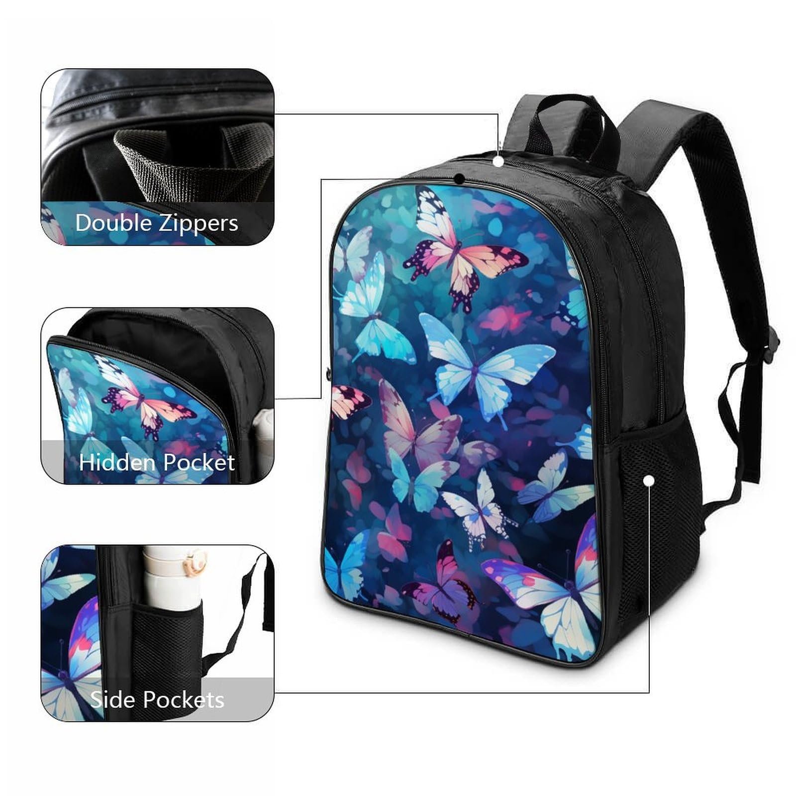 Ранец DPEOANEBN Butterfly 40x28x16см, фото №3