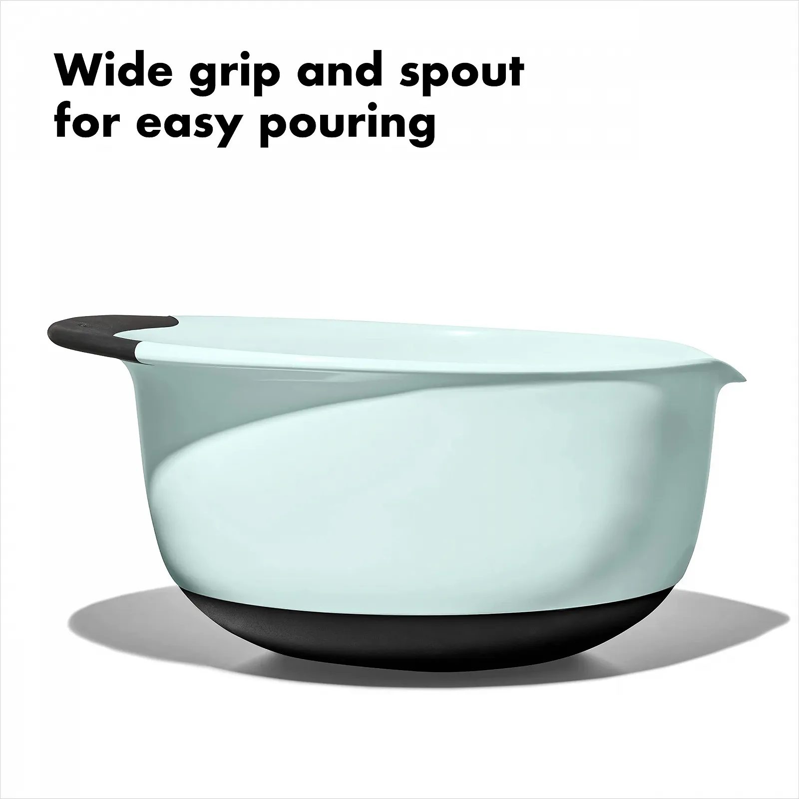 Набір пластикових мисок для змішування OXO Good Grips 3 предмети Cadet Blue Tower Gray Jade, фото №4 Набір пластикових мисок для змішування OXO Good Grips 3 предмети Cadet Blue Tower Gray Jade, фото №4