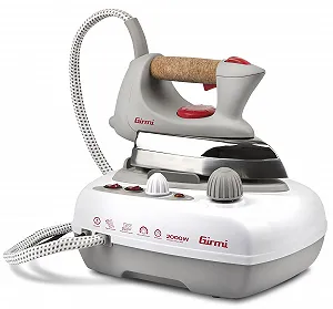 Парогенератор Girmi ST03 / 2000 Вт / 3 Бар / Алюмінієва підошва / Сухе та парове прасування / Біло-сірий - Фото 1