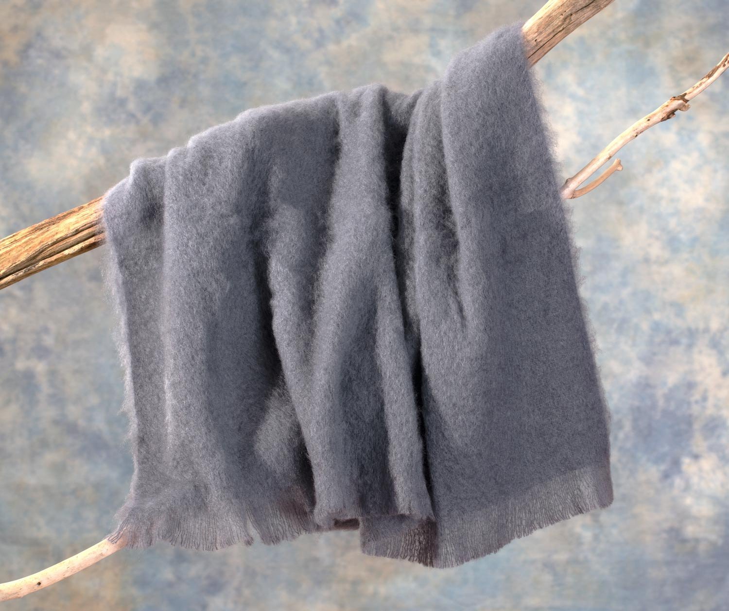 Плед Wohnen & Accessoires GmbH & Co. KG Luxury Мохер Сіро-блакитний, 130 x 180 см, фото №1