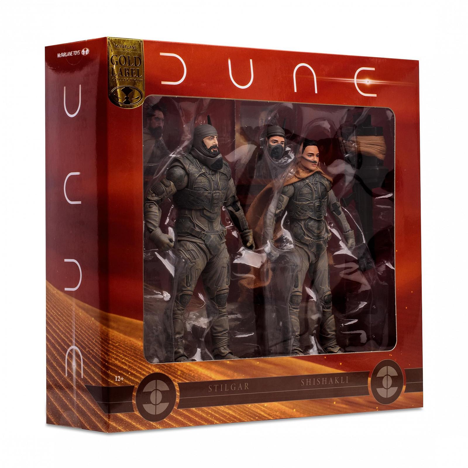 Фігурки Stilgar & Shishakli Dune: Part Two McFarlane Toys, 17,78 см, Gold Label, з гарматами та колекційними картками, фото №16
