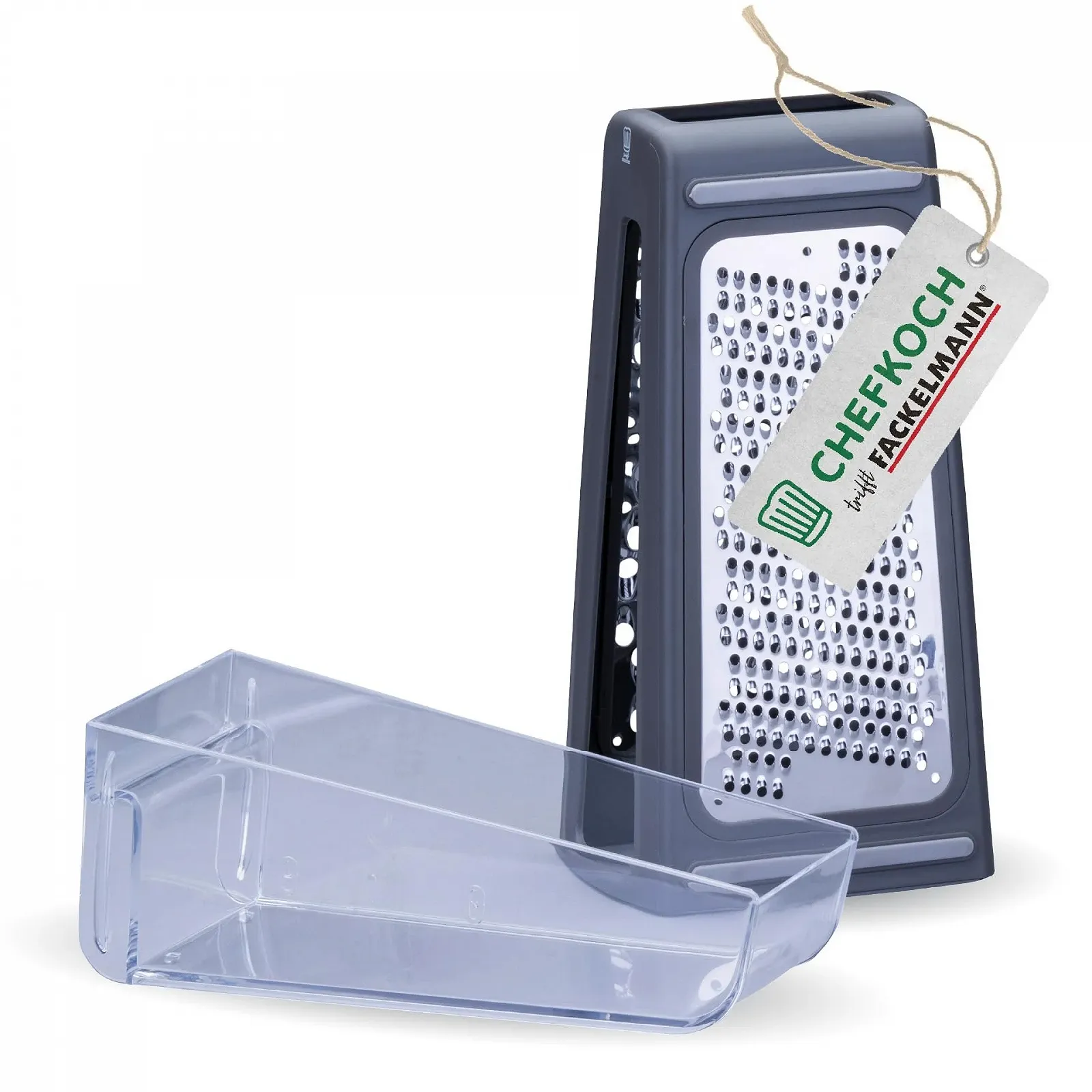 Кухонная терка Fackelmann Chefkoch с контейнером нержавеющая сталь, фото №1 Кухонная терка Fackelmann Chefkoch с контейнером нержавеющая сталь, фото №1