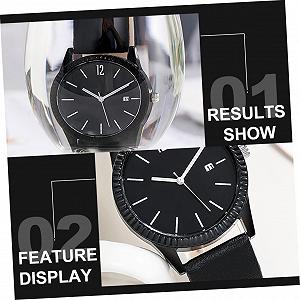 Часы VALICLUD Кварцевые Наручные Женские Часы Элегантный Декоративный Браслет, черный, Ремешок. synthetic.ua - Фото 1